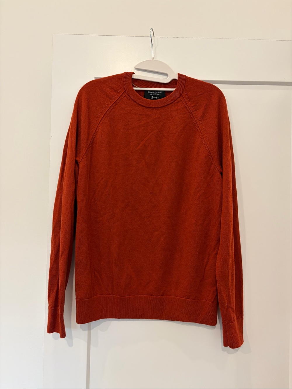 Banana Republic Men’s Crewneck Sweater - Burnt Orange Italian Merino